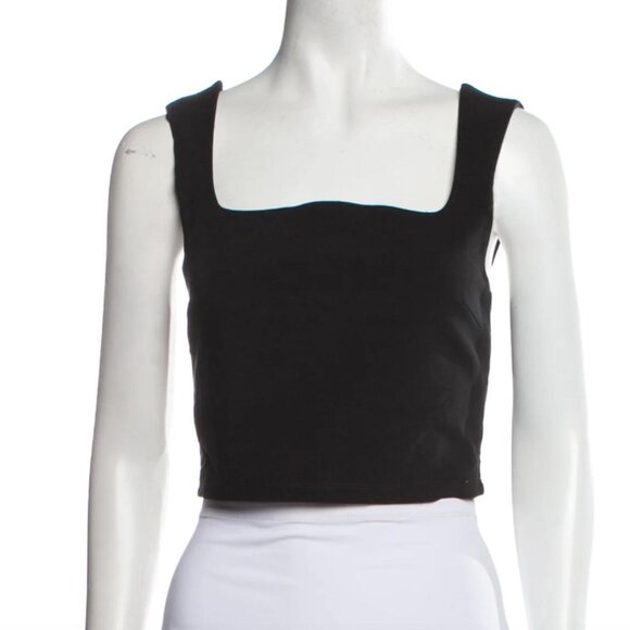 Reformation Square Neckline Sleeveless Crop Top. - Picture 4 of 5